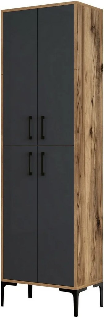 Szekrény Berlin Walnut és Anthracite