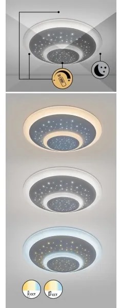 Rabalux - LED Dimmelhető mennyezeti lámpatest LED/47W/230V 3000-6000K + TÁVIRÁNYÍTÓ