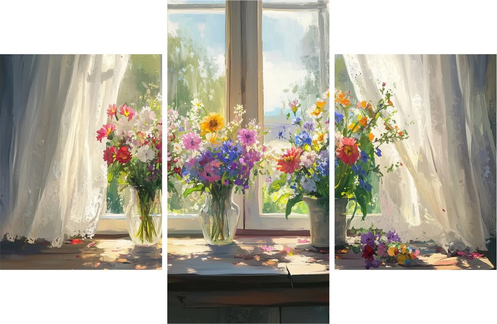 Kép - Csokor az ablaknál (90x60 cm)