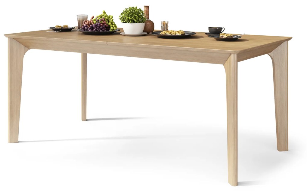 Mazzoni BARI Természetes Tölgy 180x90 cm (+2 db 45 cm-es bővítőlap) - 270 CM-IG BŐVÍTHETŐ JAPÁN/SKANDINÁV STÍLUSÚ FA ASZTAL