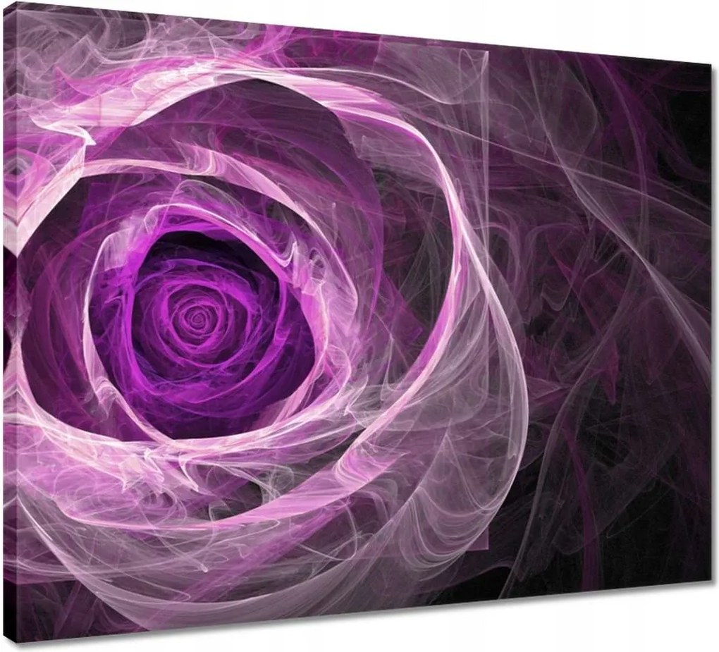 Vászonkép 50x40 Fraktál rózsa