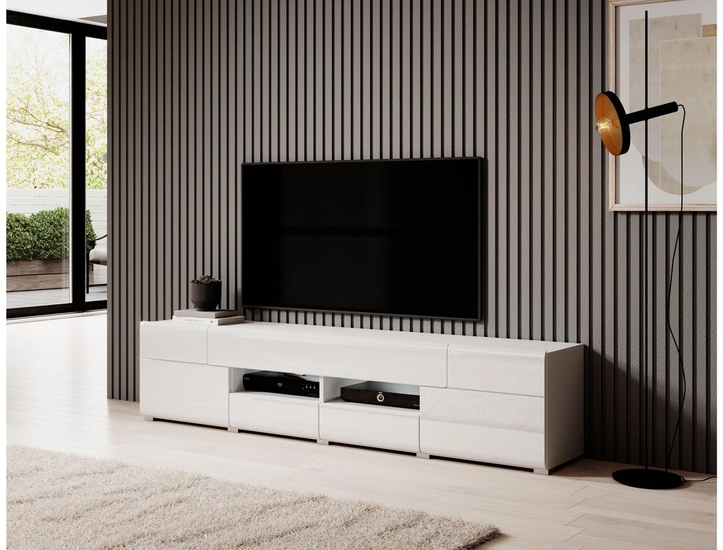TV asztal Tamie Typ 40 (fehér+ fényes fehér). 1030378