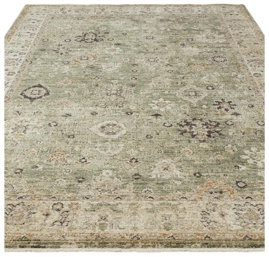Zöld-bézs kézi szövésű szőnyeg 160x240 cm Heriz Ornate – Asiatic Carpets