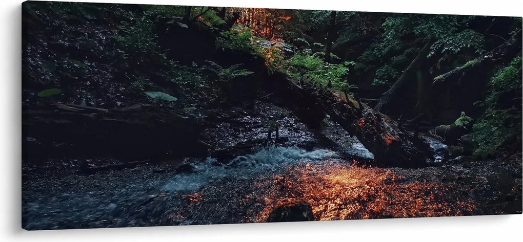 Hegyi folyó képe (120x50 cm)