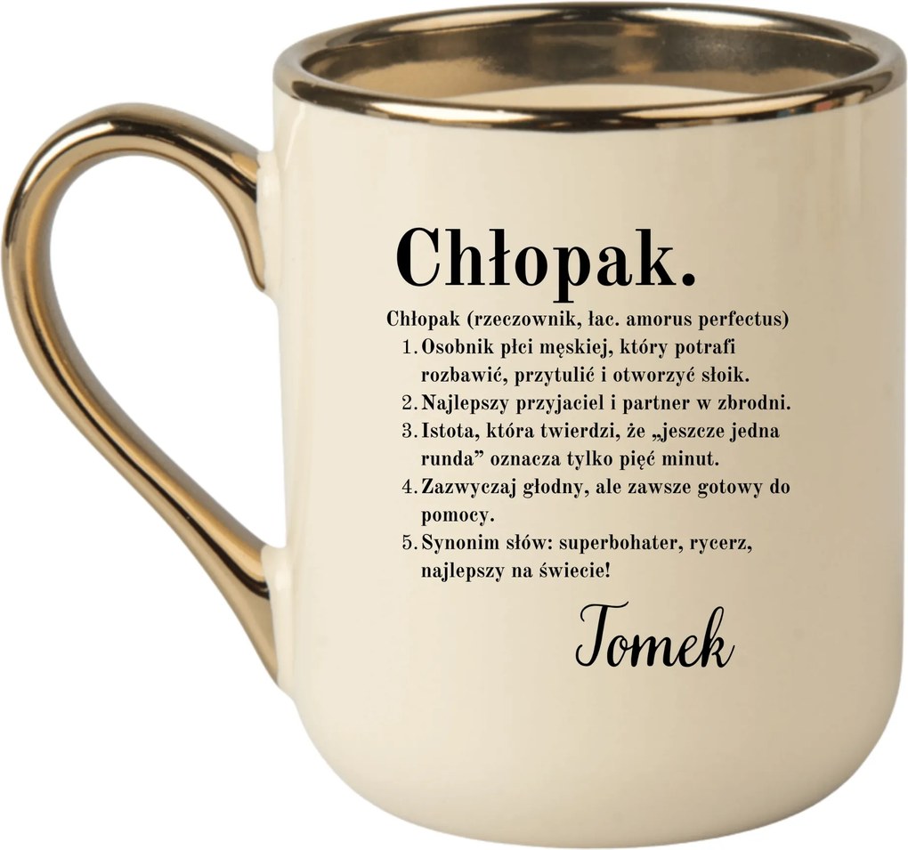 Bögre Elegáns Bézs Arany Rant Vicces Ajándék Fiú