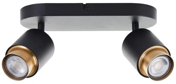 Brilliant - LED spotlámpa COVELO 2xGU10/5W/230V fekete/arany