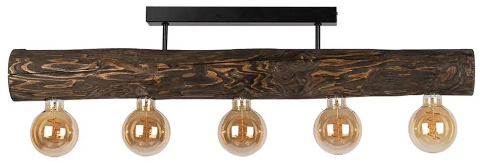 Spot-Light DO6997556 - TRABO felületre szerelhető csillár 5xE27/60W/230V, fenyő