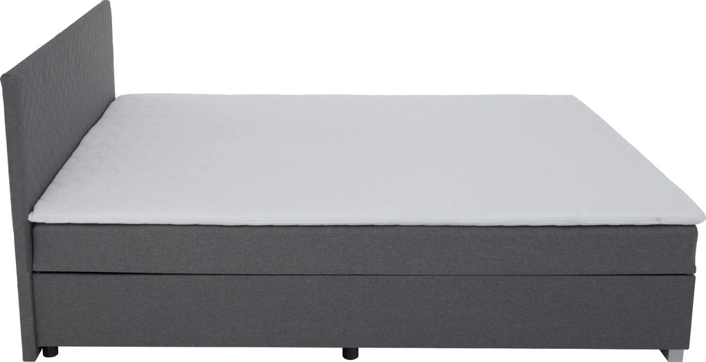 Boxspring ágy, szürke, 180x200, ADARA