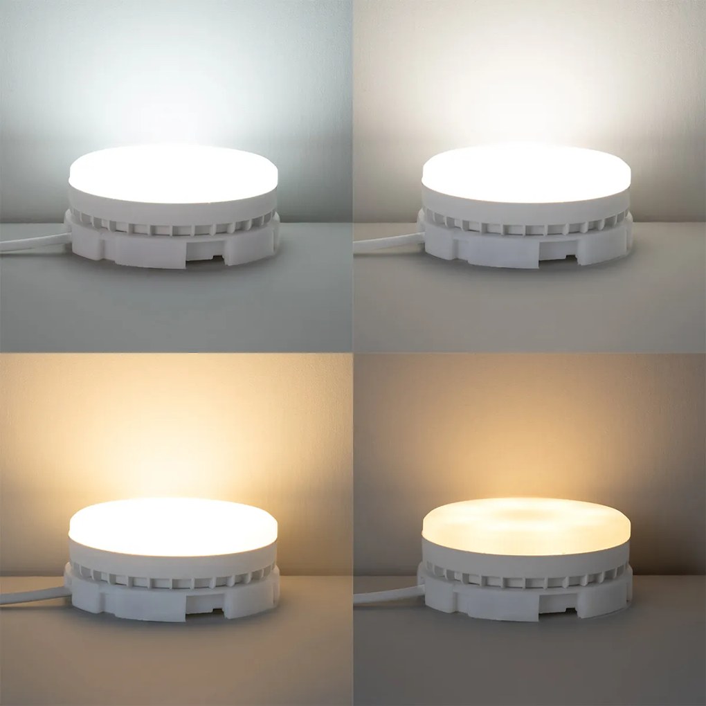 3 darabos intelligens GX53 dimmelhető LED izzókészlet 9W 806LM 2700K-6500K Zigbee Smart Hub-bal