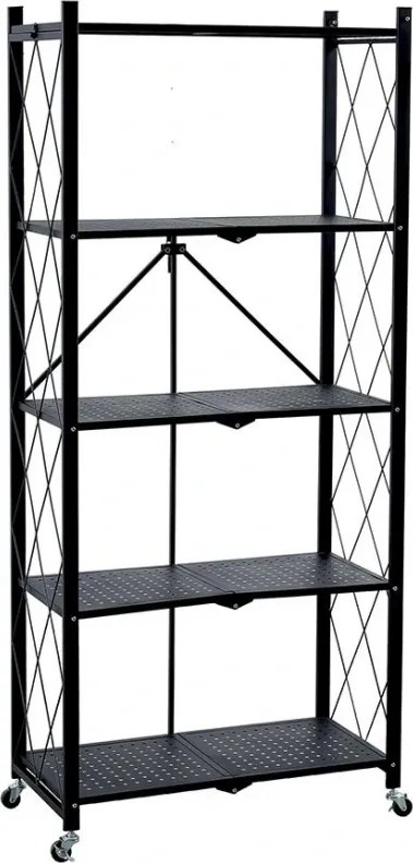 RAW5T polc, fém, 5 polcos (72 x 34 x 163 cm)