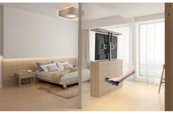 MK FLORIA MKF-19DM648 - Álllótartó TV-hez 37-65" fekete + távirányítás