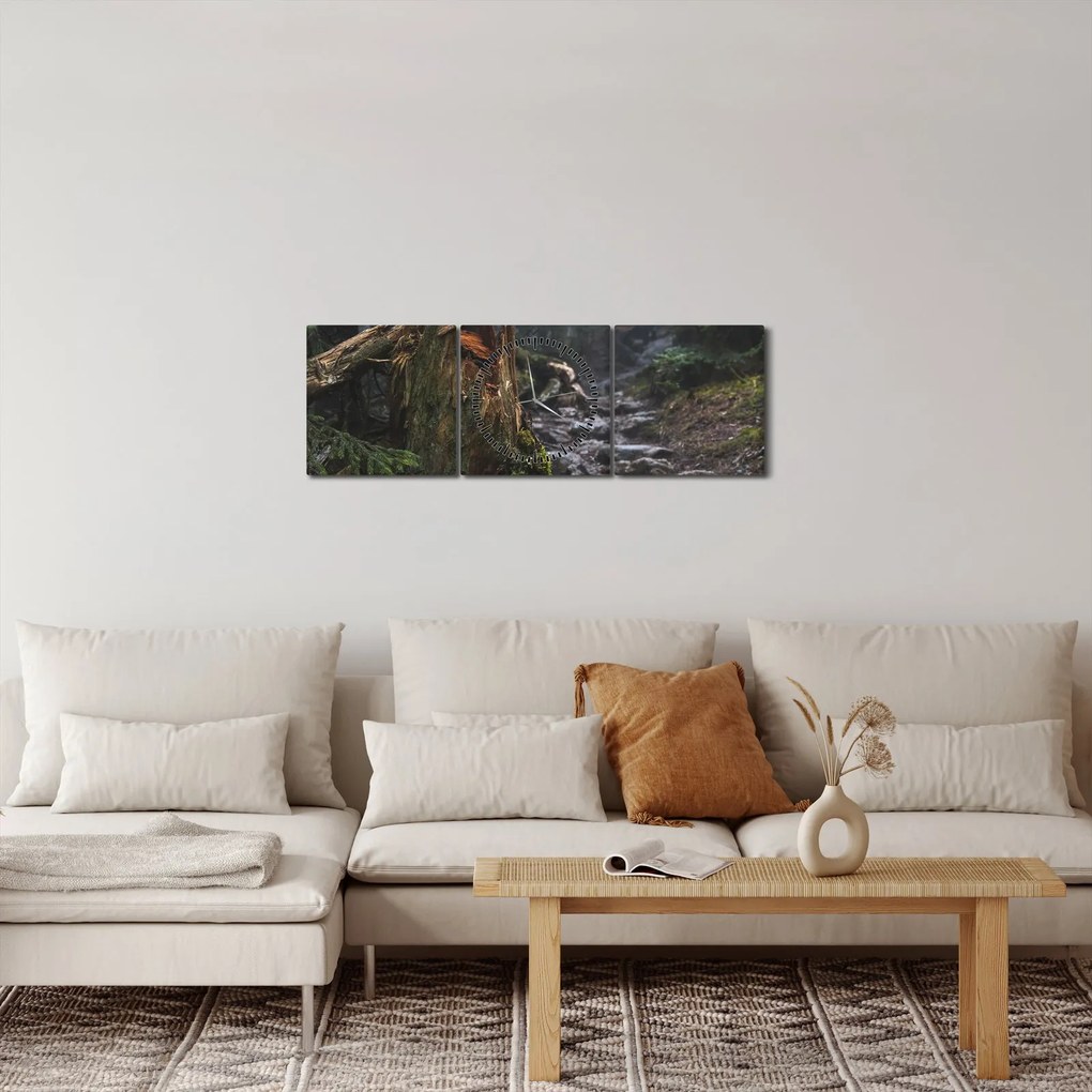 Kép - Az erdőben (órával) (90x30 cm)