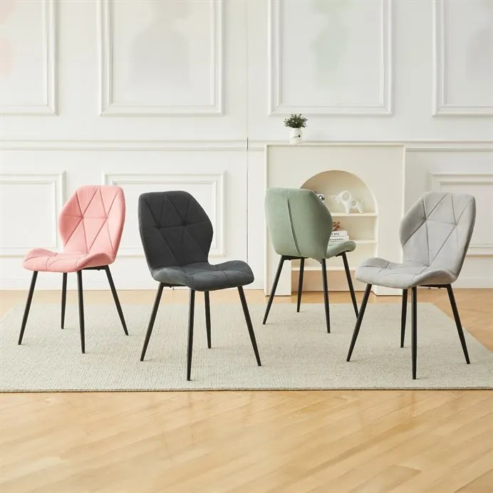 Étkezőszék rózsaszín szövettel. CT-285 PINK2