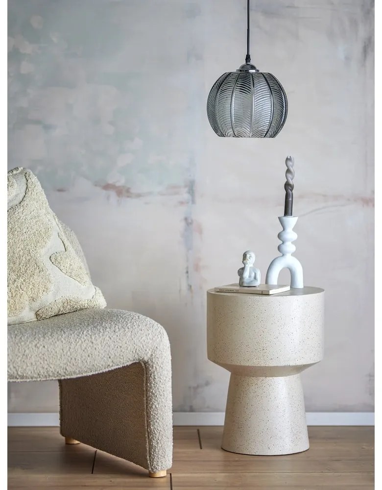 Szürke függőlámpa üveg búrával ø 22 cm Adar – Bloomingville