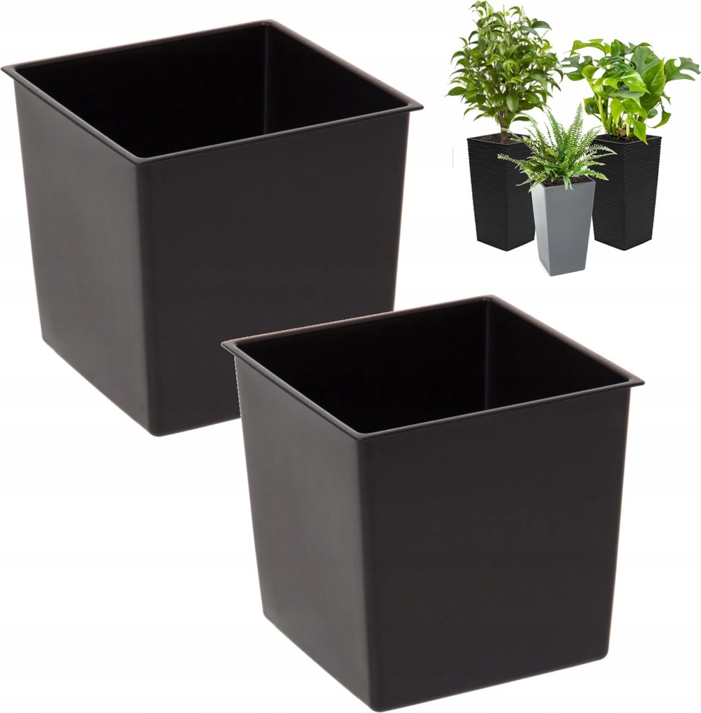 Cserélhető kaspóbetét kpl 2 db 24,5x23,5 cm 12 L lamella kaspóhoz