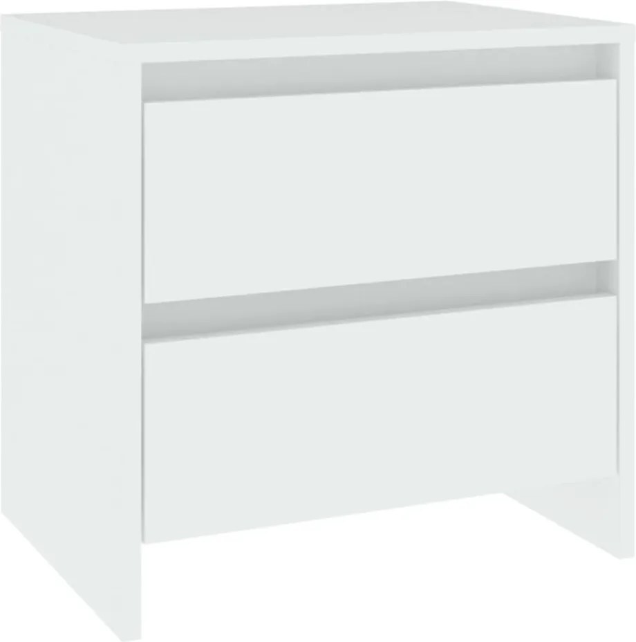 vidaXL fehér forgácslap éjjeliszekrény 45 x 34,5 x 44,5 cm