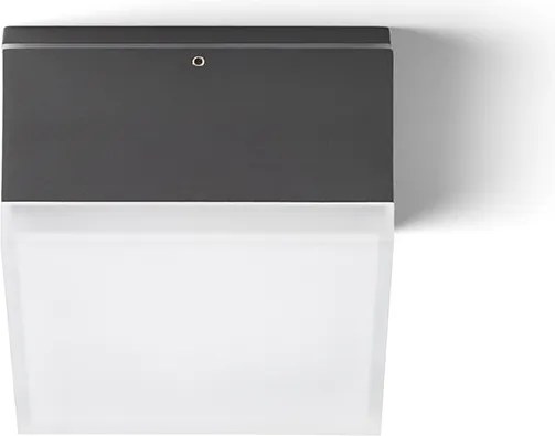 RENDL ORIN SQ mennyezeti lámpa antracit szatinált akril 230V LED 10W IP54 3000K