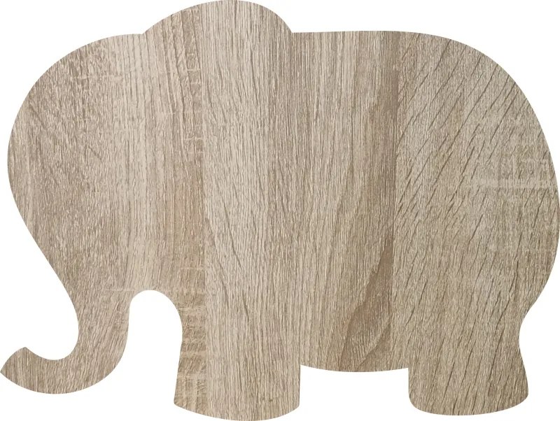 Bögrealátét szett 4 db-os állatos elefánt motívum