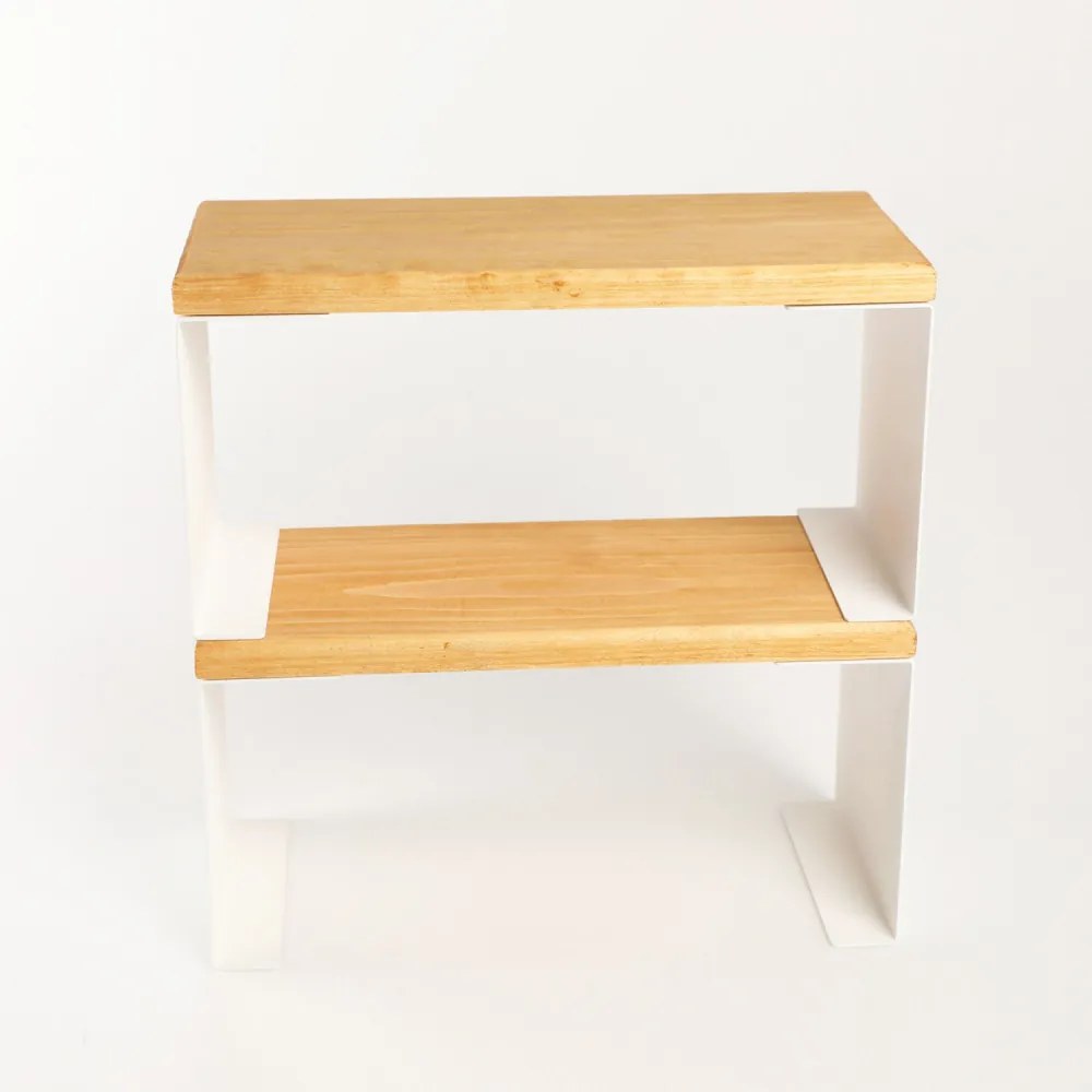 Shelves - 2 Konyhai tároló 30x14x14 Fehér N