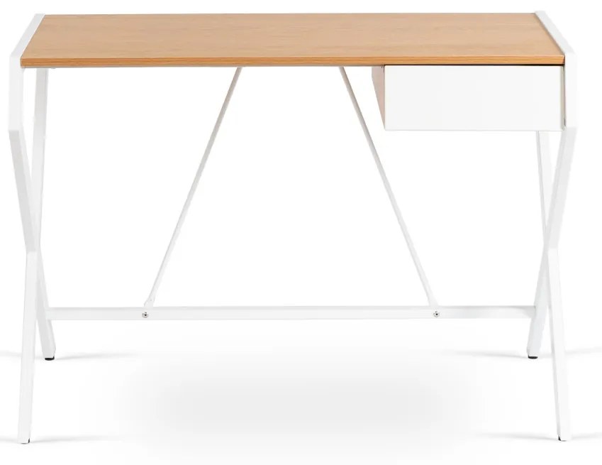 Íróasztal Aranytölgy/Fehér Színben. MEG