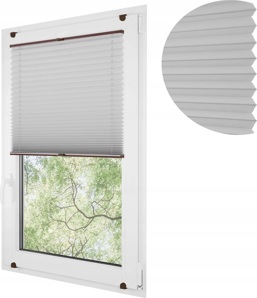 Hővédő fólia non-invazív pliszé roló 39x150 cm acél