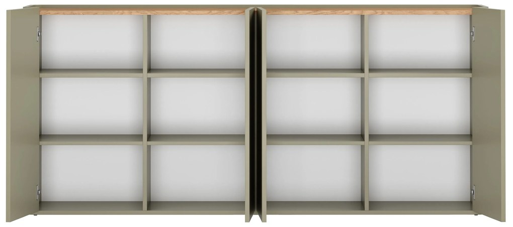 Elivo komód 200 cm - eukaliptusz / baltic dune tölgy