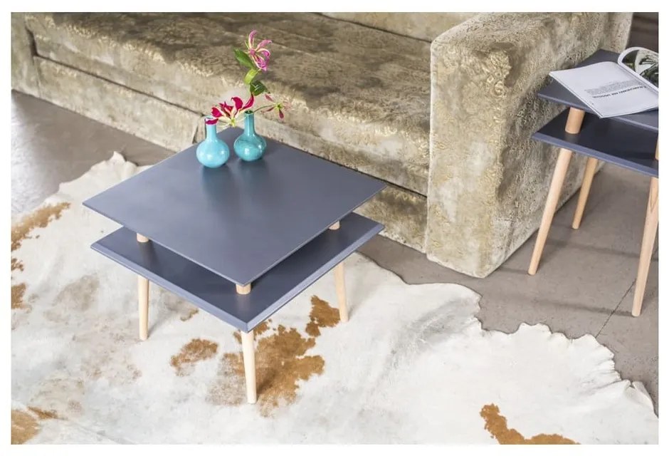 Square világosszürke dohányzóasztal, 55 x 55 cm - Ragaba