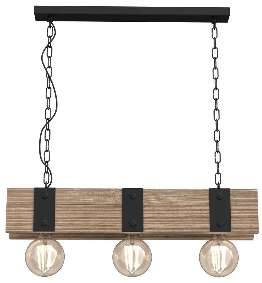 Csillár láncon SODER 3xE27/60W/230V