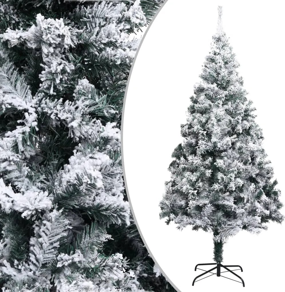 vidaXL zöld PVC műkarácsonyfa hóval 240 cm