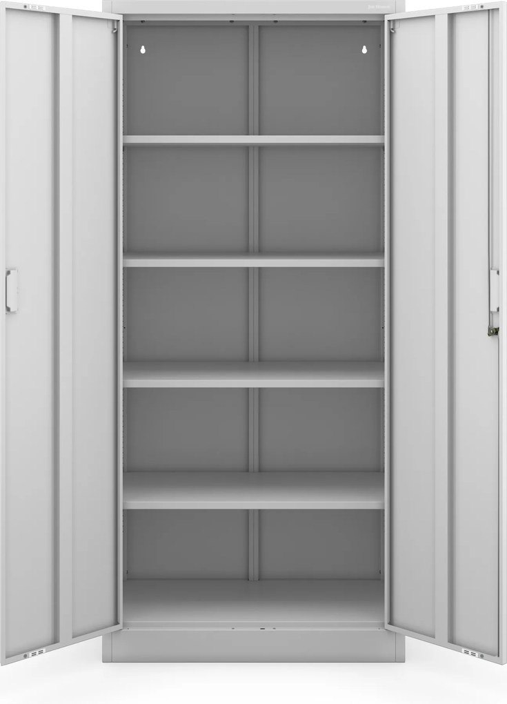 Irodai iratszekrény 4 polccal, szürke, 1750x800x400 mm: JAN