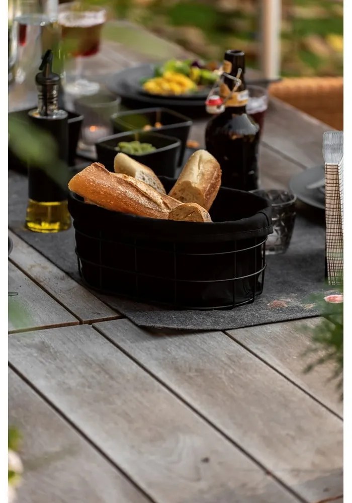 Black Outdoor Kitchen Bela fekete süteményes kosár állvánnyal - Wenko