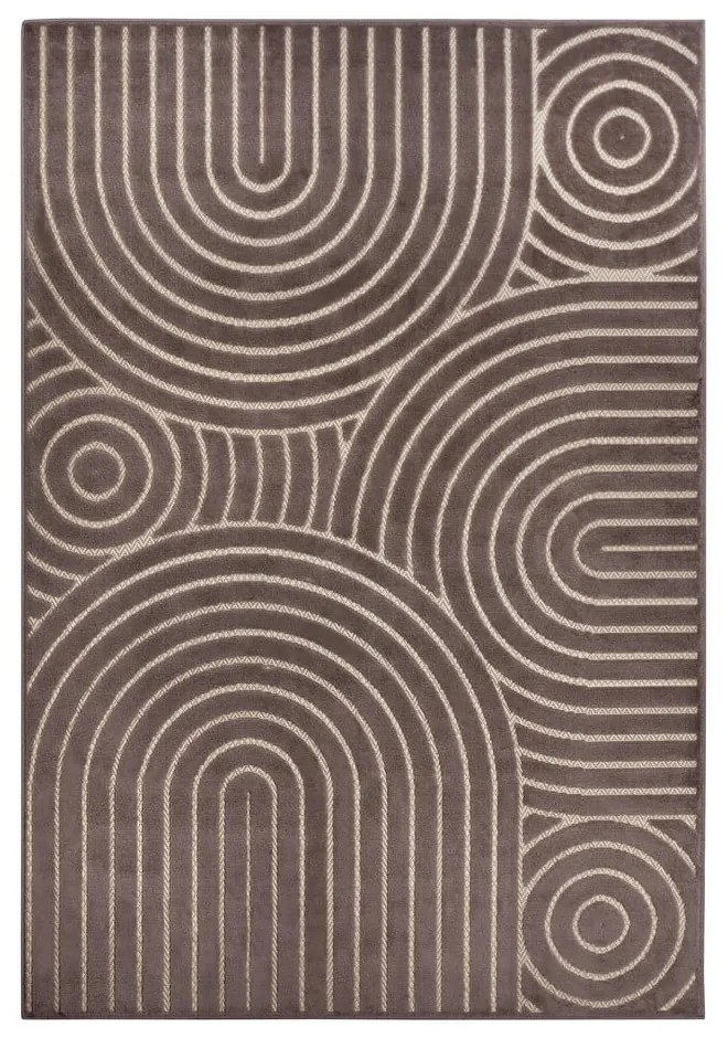 Barna szőnyeg 57x90 cm Iconic Wave – Hanse Home