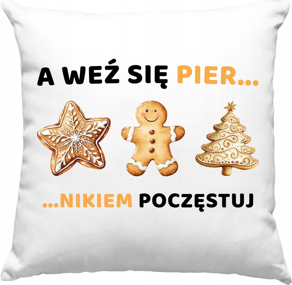 Vicces Párna Ajándék Születésnap Karácsony És A Mézeskalács...kínáld Meg