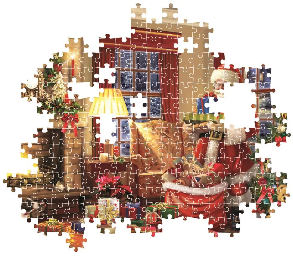 Karácsonyi Santa&#039;s Gift 1000 db-os puzzle Clementoni