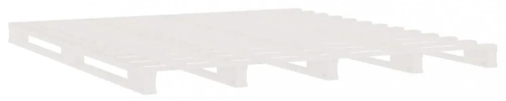 fehér tömör fenyőfa raklapágy 200 x 200 cm