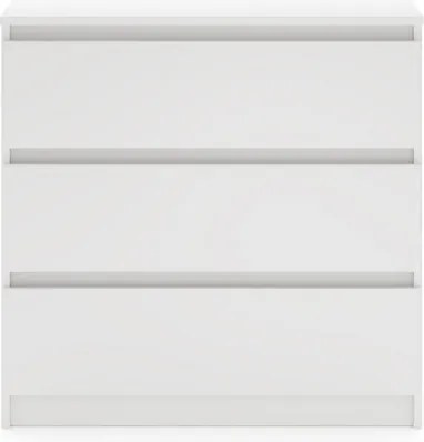 SIMPLE komód 80 cm 3 fiók fehér