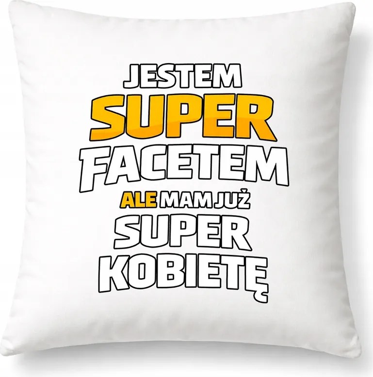 Párna Én vagyok a szuper srác Ajándék Férjnek Fiú Kollégának