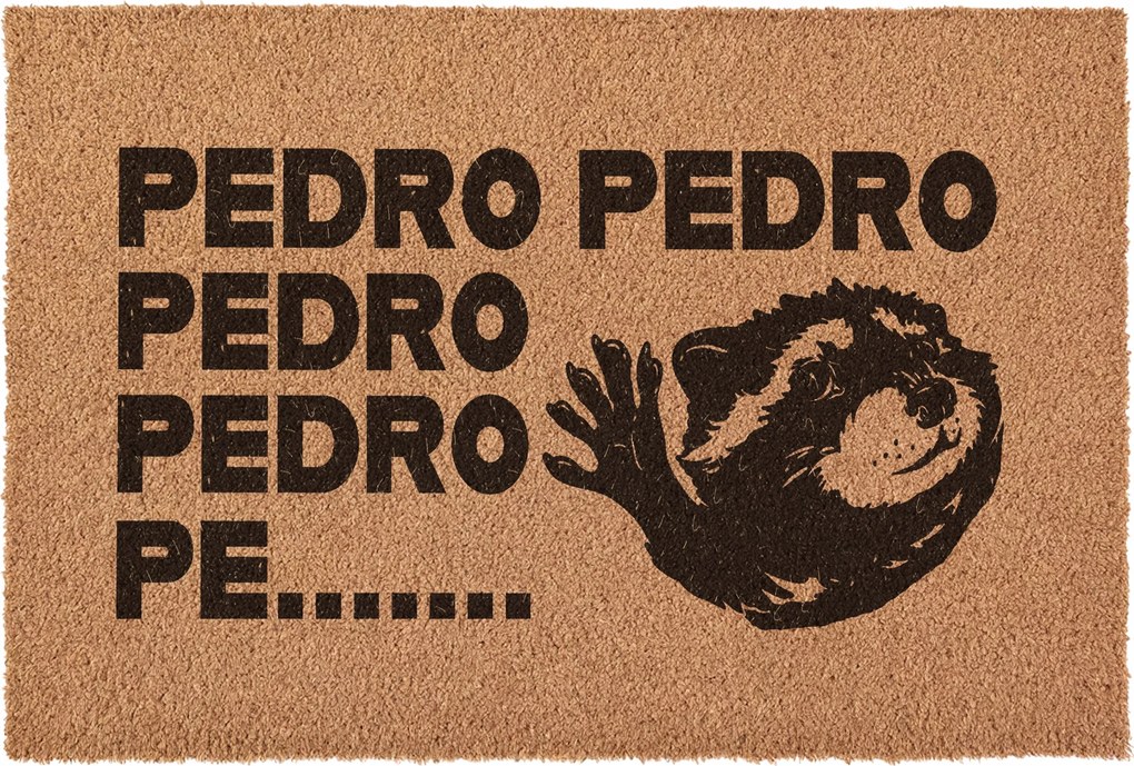 Lábtörlő Pedro viral TikTok ajtóhoz ajándék kókusz 60x40