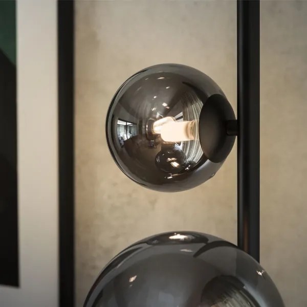 Ideal Lux - LED Állólámpa PERLAGE 4xG9/3W/230V fekete/füstös