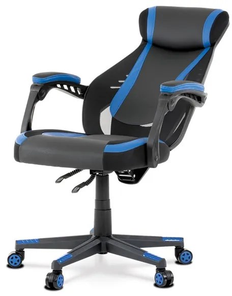 Kék Ekobőr Gamer Szék, Hinta Mechanikával. KA-Y213 BLUE