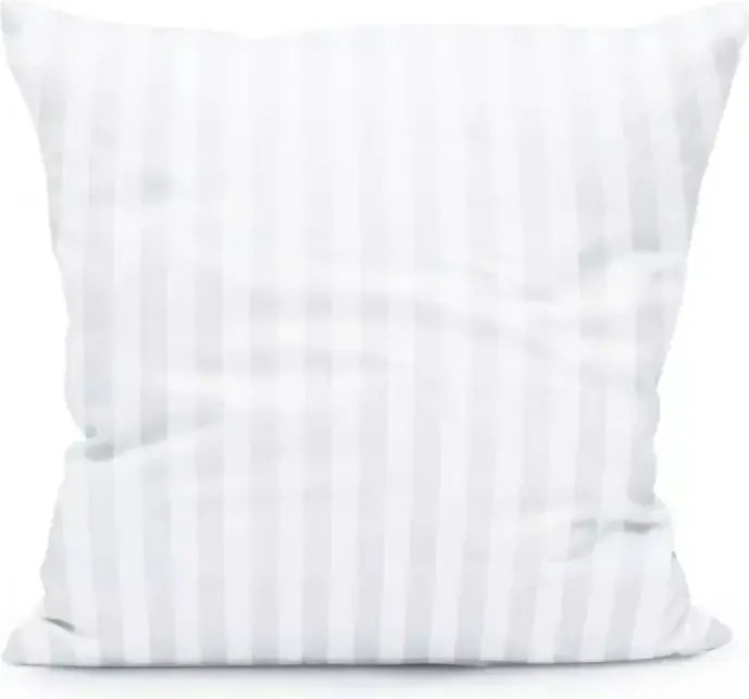 Damaszt párnahuzat 70x70 Tivoli fehér csíkos 1 cm 20cm 140 g/m2