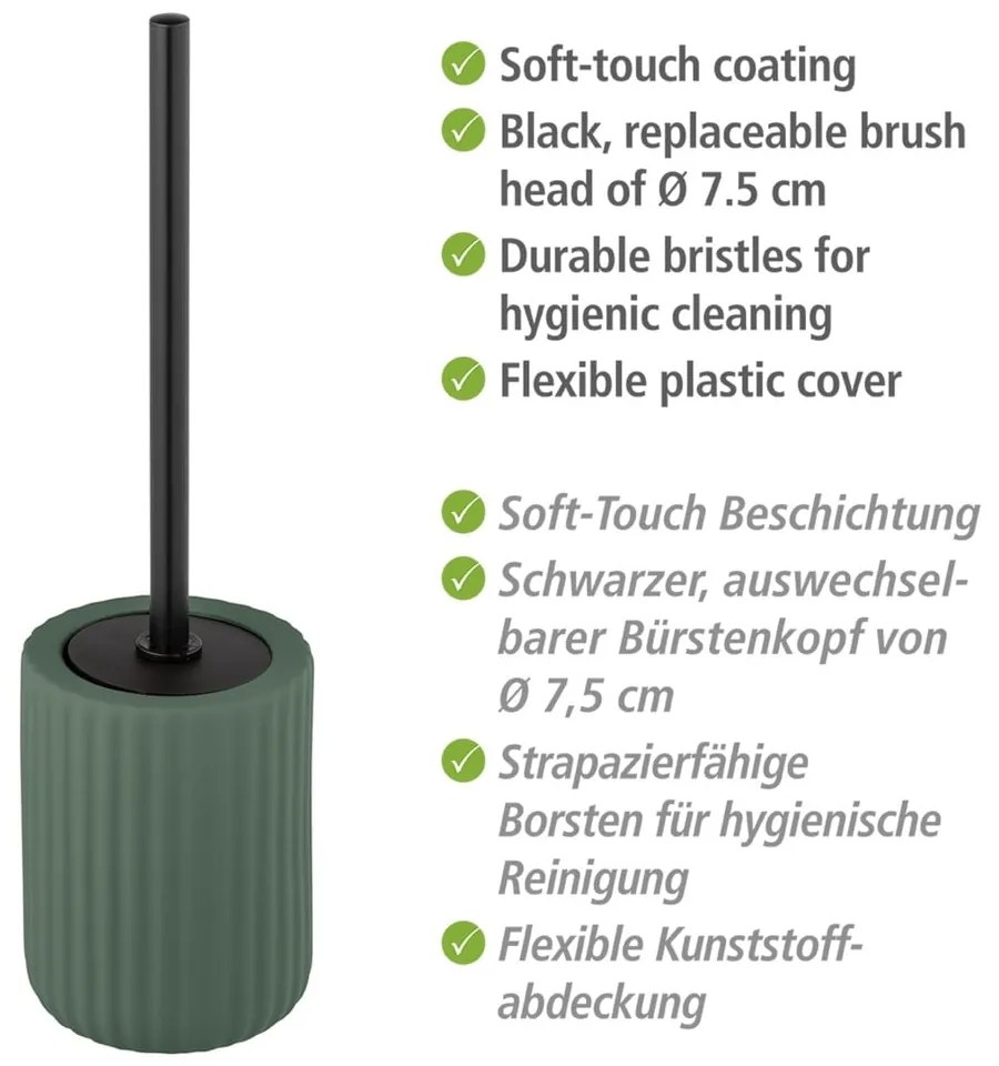 Belluno zöld kerámia wc-kefe - Wenko