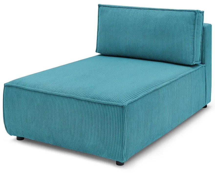 Kék kordbársony kanapé modul (variálható) Nihad modular – Bobochic Paris