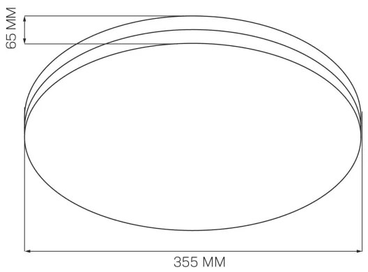LED Fürdőszobai mennyezeti lámpa MOON LED/18W/230V fekete IP44