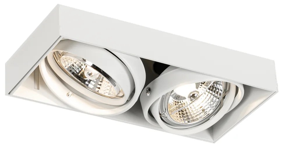 6 darabos süllyesztett spotlámpa szett fehér GU10 70mm 2-fényű keret nélküli - Oneon