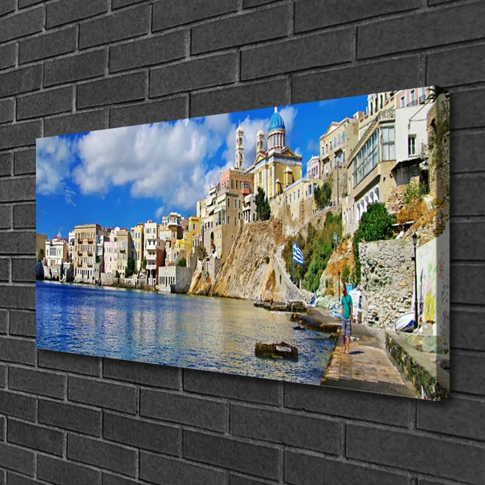 Vászonkép falra Sea város építészet 100x50 cm