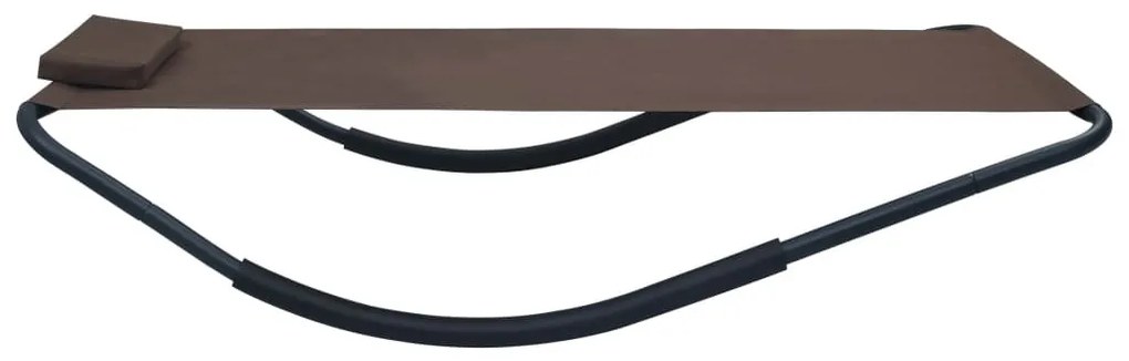 Barna acél kerti ágy 200 x 90 cm