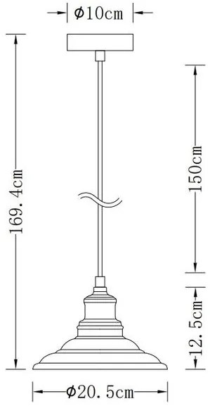 Lámpa Mennyezeti lámpatest LORET M,9691,AC220-240V,50/60Hz,1*E27,max.40W,Átmérő 20,5cm,IP20,egyes,fehér