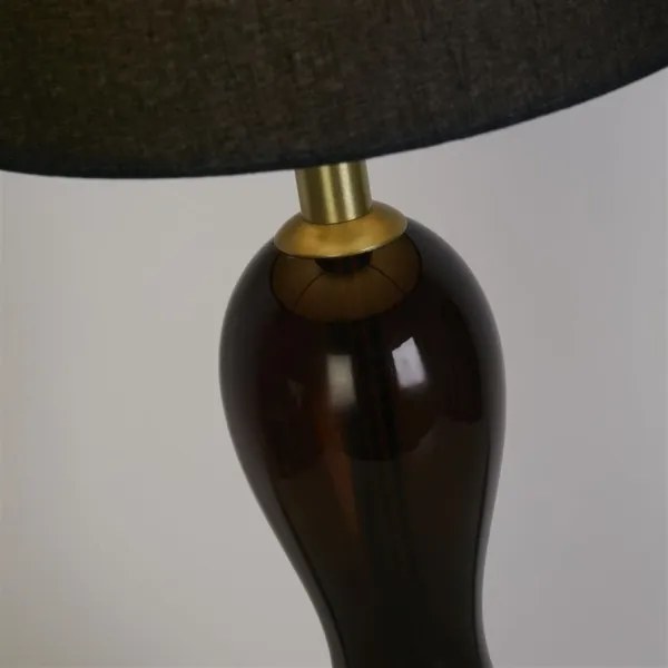 Searchlight EU23186BK - Asztali lámpa MARAKESH 1xE27/60W/230V