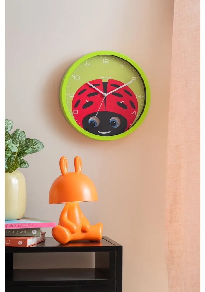 Gyerek óra ø 31 cm Peekaboo Ladybug – Karlsson